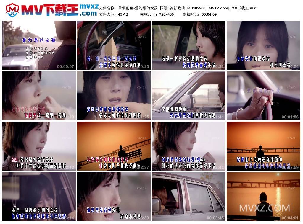 带泪的鱼-爱幻想的女孩_国语_流行歌曲_MB102906